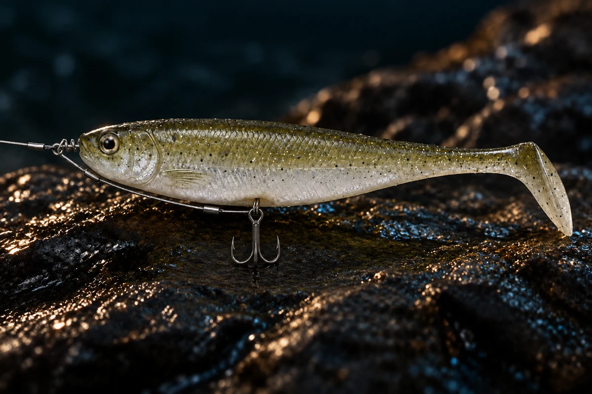 Illustration: Shad am Shallow Rig
